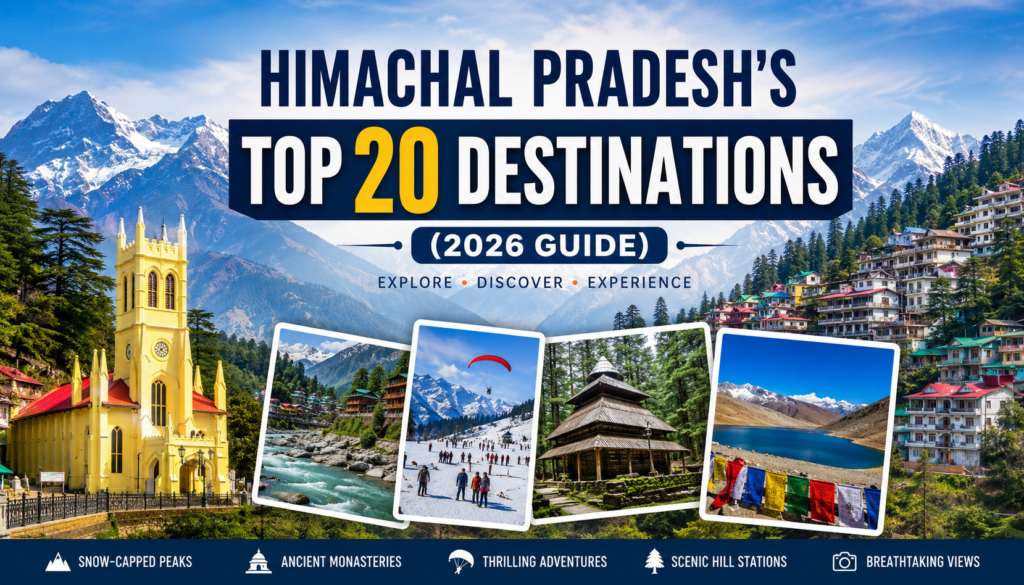 Himachal Pradesh's Top 20 Destinations (2026 Guide)